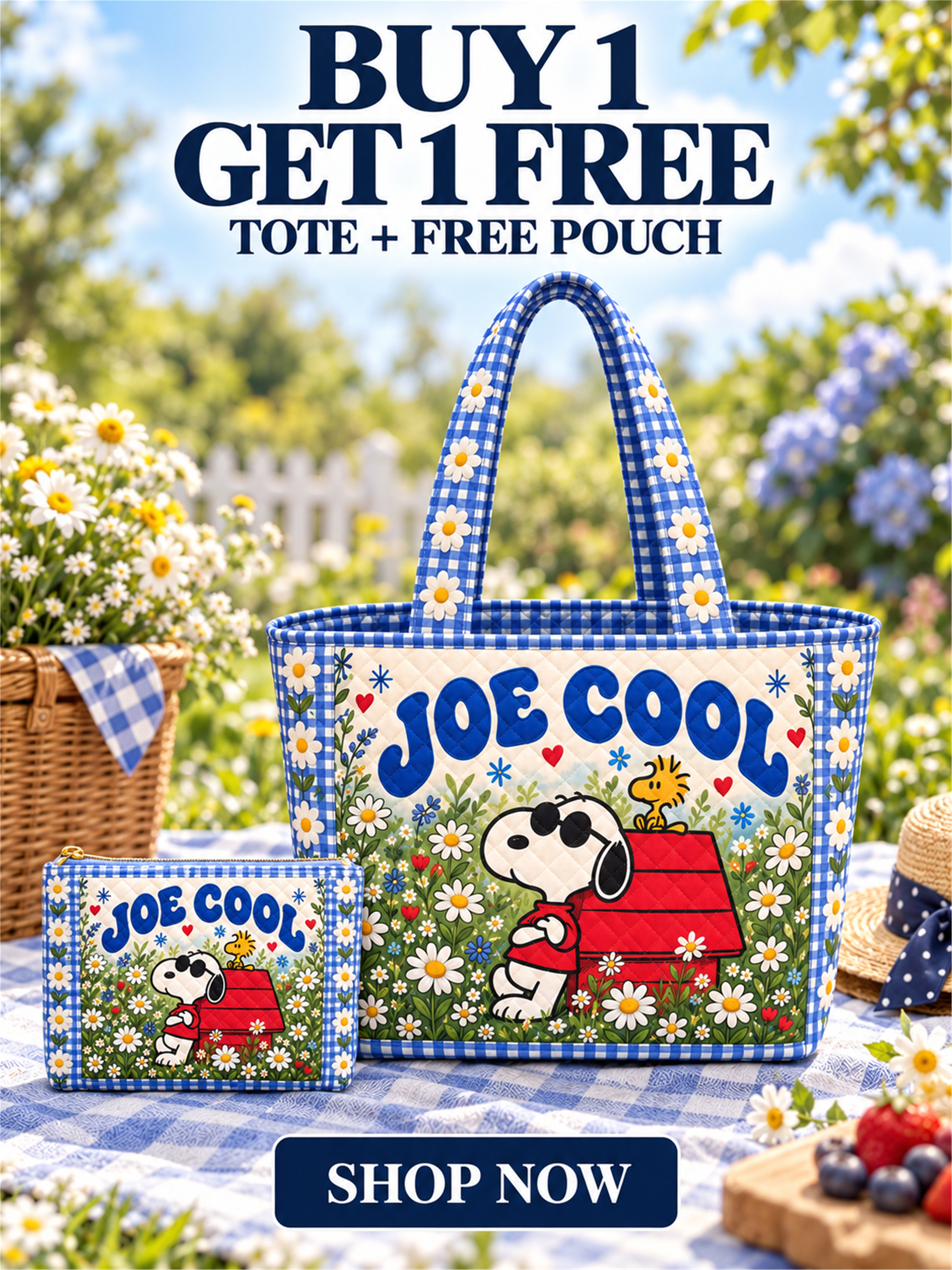 cool days daisy garden blueberry gingham 04 bogo