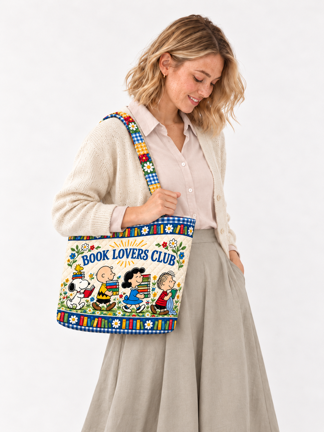 book lovers club blue library 03 on model